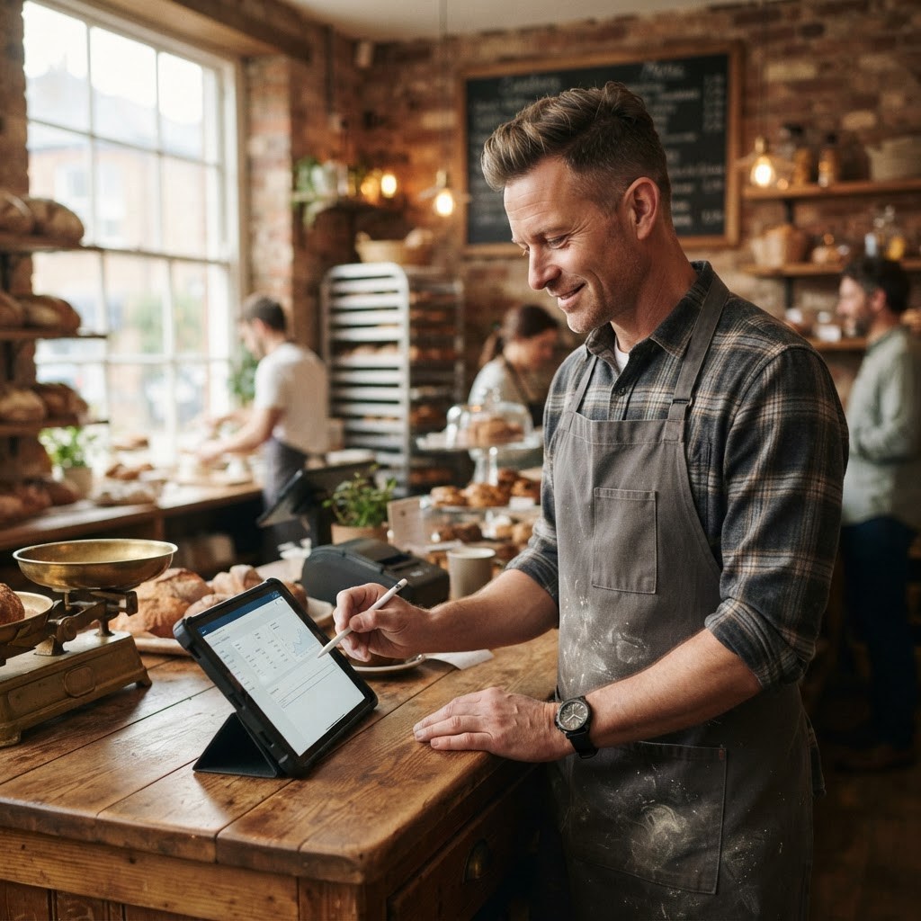 Free AI tools for small business - a one-person company workspace using a 10-tool AI stack